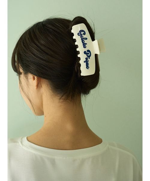 gelato pique（ジェラートピケ）の「ロゴヘアクリップ（バレッタ/ヘアクリップ・レディース・ミント/ブルー/オフホワイト/ピンク・F）」の5枚目の写真