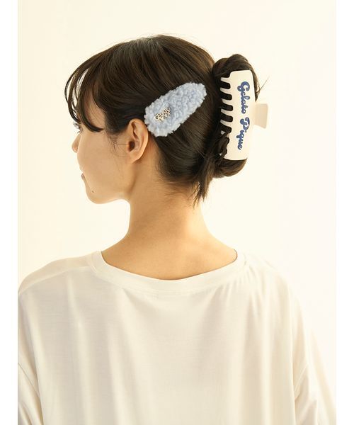 gelato pique（ジェラートピケ）の「ロゴヘアクリップ（バレッタ/ヘアクリップ・レディース・ミント/ブルー/オフホワイト/ピンク・F）」の19枚目の写真