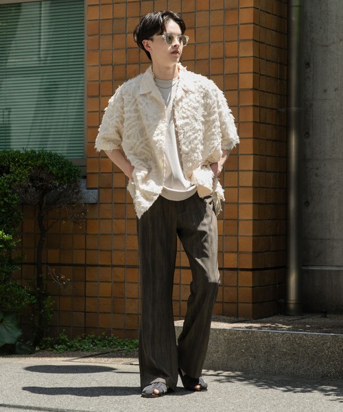 SENSE OF PLACE by URBAN RESEARCH(センスオブプレイスバイアーバンリサーチ)の「シャドースラブフレアパンツ(その他パンツ・メンズ・カーキ/ライトベージュ/チャコールグレー・MEDIUM/LARGE)」の22枚目の写真