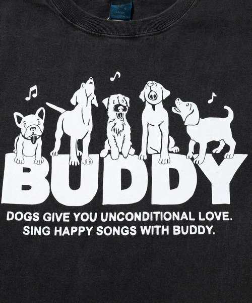 Good On(グッドオン)の「Good On/グッドオン BUDDY S/S TEE(Tシャツ/カットソー・メンズ・ブラック/ナチュラル・LARGE/X-LARGE/MEDIUM)」の4枚目の写真