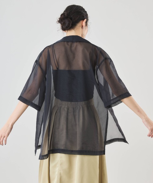 Muscat(マスカット)の「カットリブ カップ付き配色キャミソール(Tシャツ/カットソー・レディース・ブラック/オフホワイト/ベージュ/ライトグレー・F)」の14枚目の写真