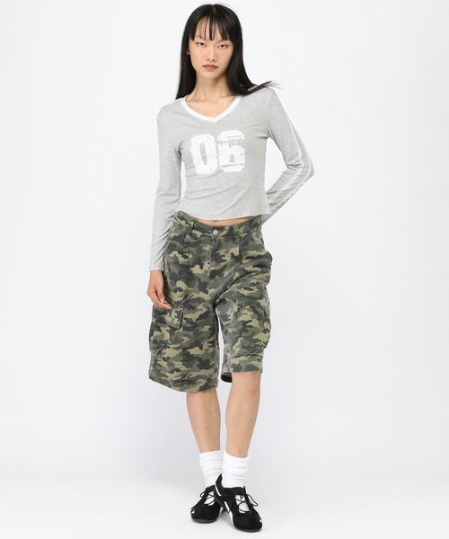 3.3 Field Trip (3.3フィールドトリップ)の「3.3 Field Trip/レースラインナンバーロングスリーブ(Tシャツ/カットソー・レディース・ベージュ/グレー/ブラック・FREE)」の6枚目の写真