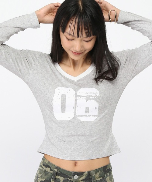 3.3 Field Trip (3.3フィールドトリップ)の「3.3 Field Trip/レースラインナンバーロングスリーブ(Tシャツ/カットソー・レディース・ベージュ/グレー/ブラック・FREE)」の10枚目の写真