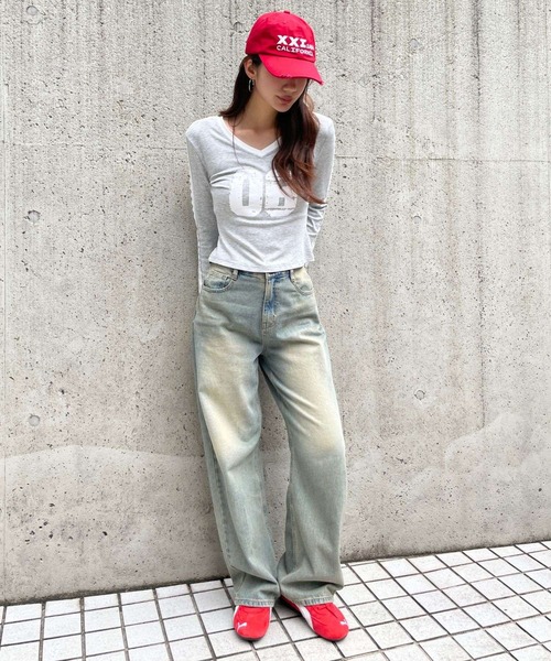 3.3 Field Trip (3.3フィールドトリップ)の「3.3 Field Trip/レースラインナンバーロングスリーブ(Tシャツ/カットソー・レディース・ベージュ/グレー/ブラック・FREE)」の16枚目の写真