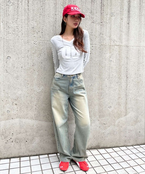 3.3 Field Trip (3.3フィールドトリップ)の「3.3 Field Trip/レースラインナンバーロングスリーブ(Tシャツ/カットソー・レディース・ベージュ/グレー/ブラック・FREE)」の17枚目の写真