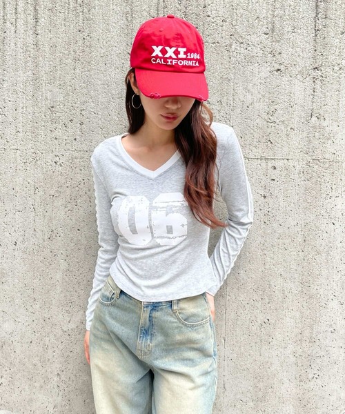 3.3 Field Trip (3.3フィールドトリップ)の「3.3 Field Trip/レースラインナンバーロングスリーブ(Tシャツ/カットソー・レディース・ベージュ/グレー/ブラック・FREE)」の19枚目の写真