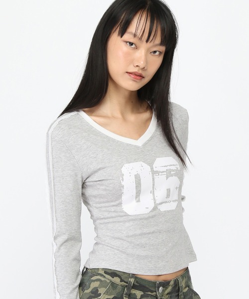 3.3 Field Trip (3.3フィールドトリップ)の「3.3 Field Trip/レースラインナンバーロングスリーブ(Tシャツ/カットソー・レディース・ベージュ/グレー/ブラック・FREE)」の20枚目の写真