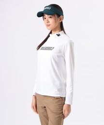 BEAMS GOLF（ビームスゴルフ）の「ORANGE LABEL / リスプリント モックネックシャツ（UVカット・接触冷感）（Tシャツ/カットソー）」
