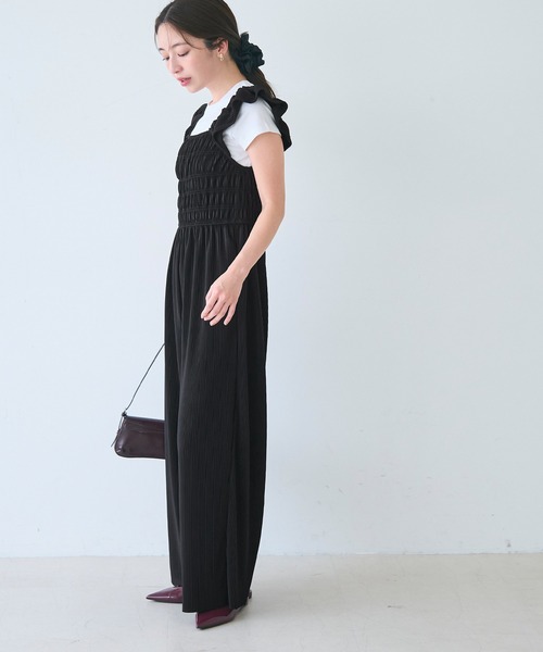 coca（coca）（コカ）の「プリーツオールインワン（つなぎ/オールインワン・レディース・ブラック/A・L/M/S）」の12枚目の写真