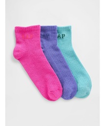 GAP（ギャップ）の「GAPロゴ ショートクルーソックス 3足セット (キッズ)（ソックス/靴下・キッズ）」