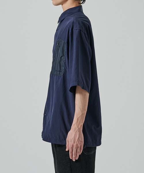 セール】【White Mountaineering】別注 DRAW CORD S/S POCKET SHIRTS