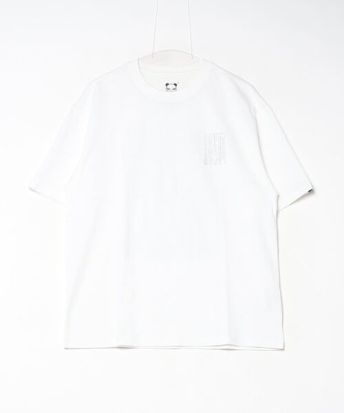 HIPANDA(ハイパンダ)の「(HIPANDA ハイパンダ) 男女兼用 HIPANDA マルチカラー バーコード ラインストーン Tシャツ(Tシャツ/カットソー・メンズ・ブラック/ホワイト・MEDIUM/LARGE/X-LARGE/SMALL)」の2枚目の写真