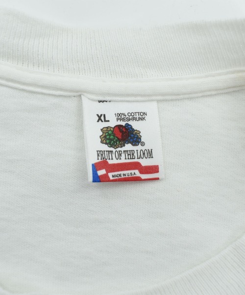 FRUIT OF THE LOOM(フルーツオブザルーム)の「【USED】90’s Fruit of the Loom ロゴ Tシャツ(Tシャツ/カットソー・メンズ・ホワイト・X-LARGE)」の2枚目の写真