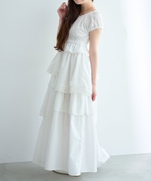 powwa more（ポワモア）の「ロマンティックフリルティアードワンピース（ワンピース）」