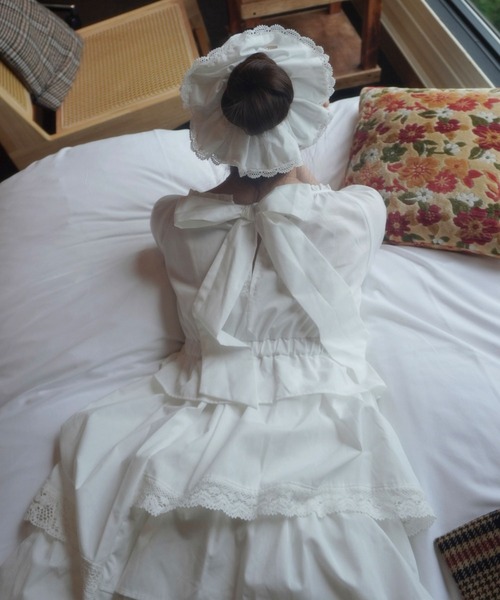 セール】ロマンティックフリルティアードワンピース（ワンピース