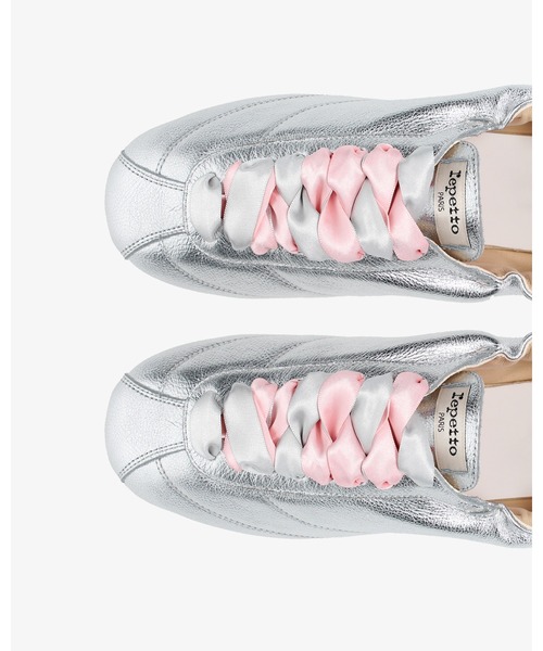 Repetto(レペット)の「Tennis Silk スニーカー - FRサイズ / V4230VEMD(スニーカー・レディース・シルバー・38/35/37)」の4枚目の写真