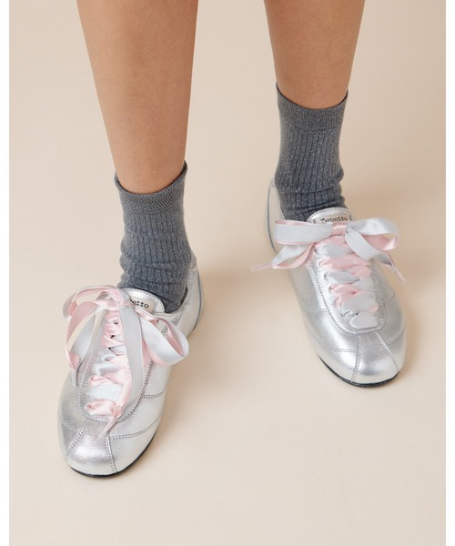 Repetto(レペット)の「Tennis Silk スニーカー - FRサイズ / V4230VEMD(スニーカー・レディース・シルバー・38/35/37)」の6枚目の写真