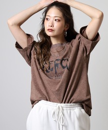 FUNALIVE（ファンアライブ）の「ムラ感ロゴプリントクルーネックTシャツ（Tシャツ/カットソー・メンズ）」