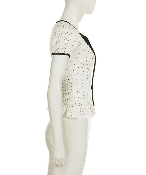 almo(アルモ)の「【LAMPOON】ドットフリルトップス(その他トップス・レディース・グレー/ブラック/ホワイト・SMALL/MEDIUM/LARGE)」の17枚目の写真
