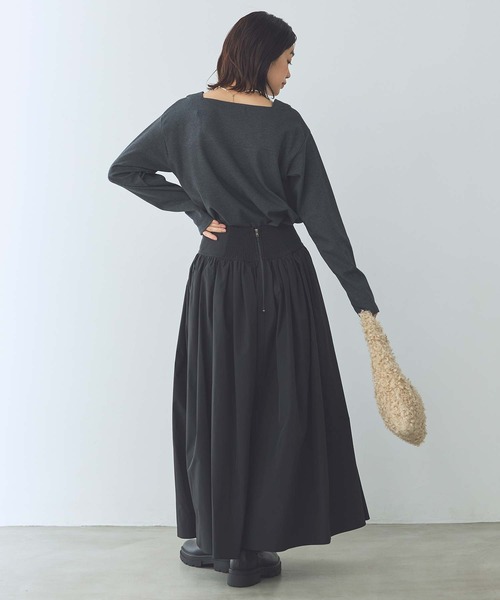 Gready Brilliant（グレディブリリアン）の「ＣＬＥＦロゴスクエアネックカットソー（Tシャツ/カットソー・レディース・オフホワイト/グレー・FREE）」の20枚目の写真