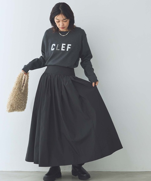 Gready Brilliant（グレディブリリアン）の「ＣＬＥＦロゴスクエアネックカットソー（Tシャツ/カットソー・レディース・オフホワイト/グレー・FREE）」の21枚目の写真