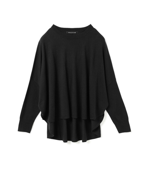 mizuiroind（ミズイロインド）の「mizuiro ind フロントシームコクーンプルオーバー（ニット/セーター・レディース・ネイビー/ブラウン/ブラック/チャコールグレー・FREE）」の5枚目の写真