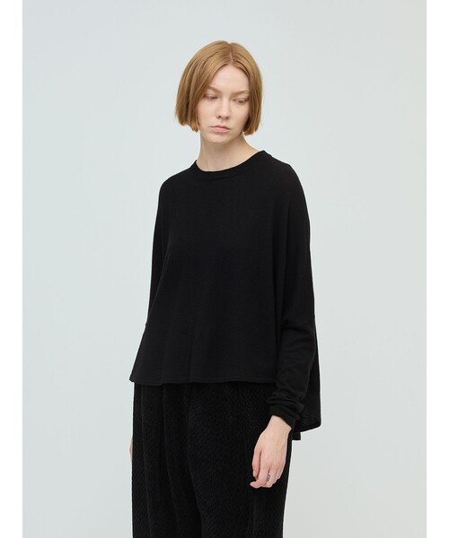 mizuiroind（ミズイロインド）の「mizuiro ind フロントシームコクーンプルオーバー（ニット/セーター・レディース・ネイビー/ブラウン/ブラック/チャコールグレー・FREE）」の10枚目の写真