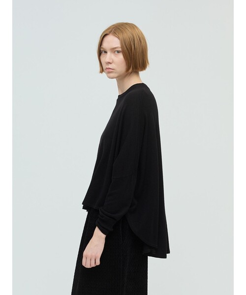 mizuiroind（ミズイロインド）の「mizuiro ind フロントシームコクーンプルオーバー（ニット/セーター・レディース・ネイビー/ブラウン/ブラック/チャコールグレー・FREE）」の11枚目の写真