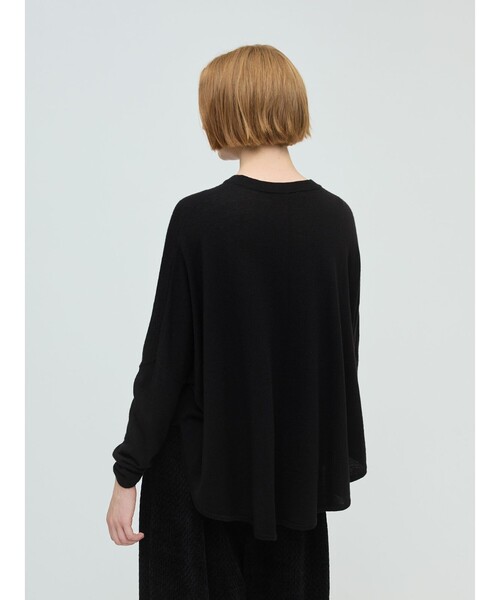 mizuiroind（ミズイロインド）の「mizuiro ind フロントシームコクーンプルオーバー（ニット/セーター・レディース・ネイビー/ブラウン/ブラック/チャコールグレー・FREE）」の12枚目の写真