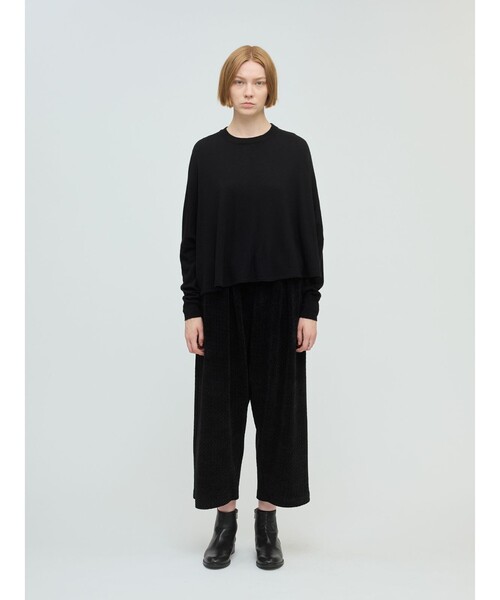 mizuiroind（ミズイロインド）の「mizuiro ind フロントシームコクーンプルオーバー（ニット/セーター・レディース・ネイビー/ブラウン/ブラック/チャコールグレー・FREE）」の13枚目の写真