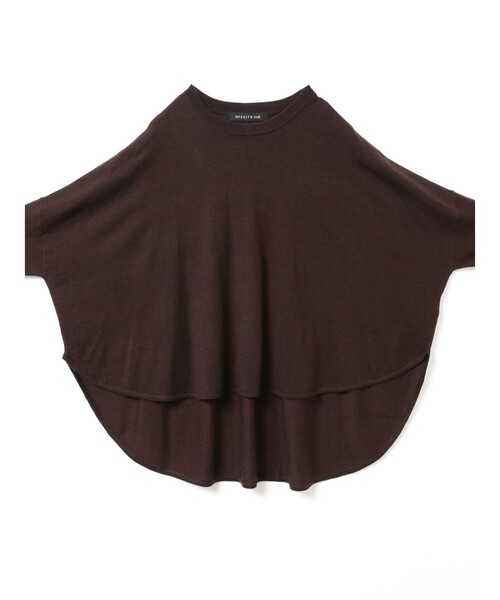 mizuiroind（ミズイロインド）の「mizuiro ind フロントシームコクーンプルオーバー（ニット/セーター・レディース・ネイビー/ブラウン/ブラック/チャコールグレー・FREE）」の18枚目の写真