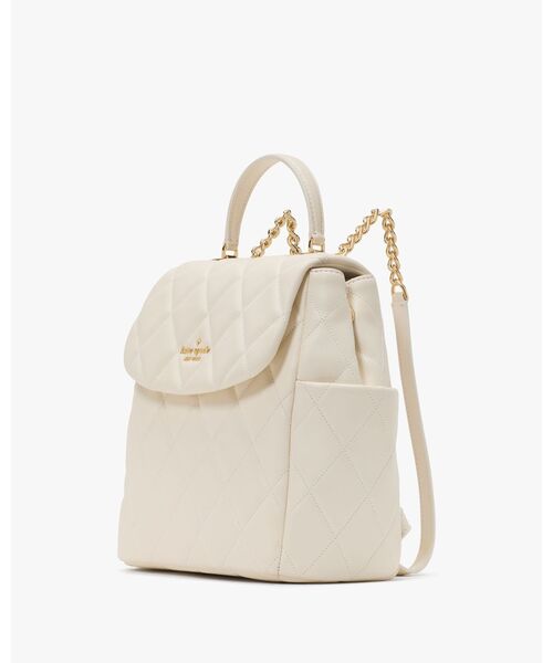 kate spade new york(ケイトスペード ニューヨーク)の「キャリー スムース キルテッド スモール バックパック(バックパック/リュック・レディース・ホワイト・ONESIZE)」の3枚目の写真
