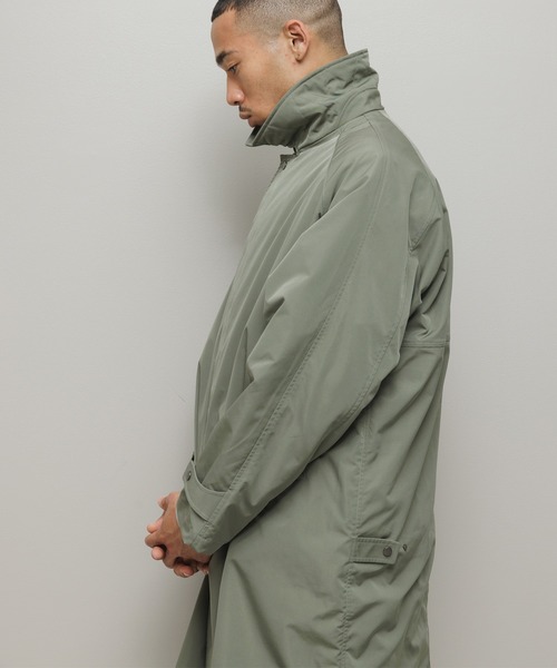 TAION（タイオン）の「BAL / TAION BALMACAAN COAT WITH DETACHABLE DOWN VEST（チェスターコート・メンズ・チャコール/カーキ・3/2/1）」の5枚目の写真