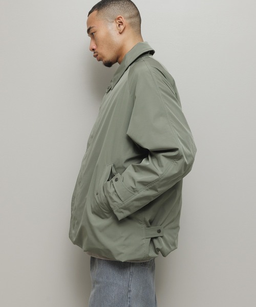 TAION（タイオン）の「BAL / TAION BALMACAAN COAT WITH DETACHABLE DOWN VEST（チェスターコート・メンズ・チャコール/カーキ・3/2/1）」の9枚目の写真