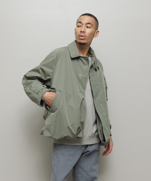 TAION（タイオン）の「BAL / TAION BALMACAAN COAT WITH DETACHABLE DOWN VEST（チェスターコート・メンズ・チャコール/カーキ・3/2/1）」の13枚目の写真