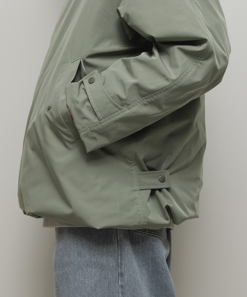 TAION（タイオン）の「BAL / TAION BALMACAAN COAT WITH DETACHABLE DOWN VEST（チェスターコート・メンズ・チャコール/カーキ・3/2/1）」の10枚目の写真