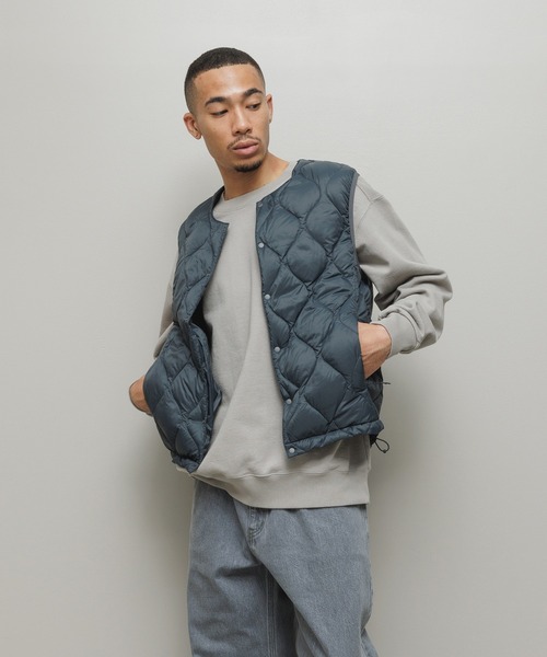 TAION（タイオン）の「BAL / TAION BALMACAAN COAT WITH DETACHABLE DOWN VEST（チェスターコート・メンズ・チャコール/カーキ・3/2/1）」の16枚目の写真