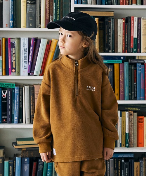 GENERATOR（ジェネレーター）の「ジェネレーター フリースハーフジッププルオーバー（その他トップス・キッズ・ブラック/トップグレー/キャメル・XL/L/M）」の3枚目の写真