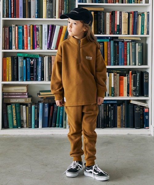 GENERATOR（ジェネレーター）の「ジェネレーター フリースハーフジッププルオーバー（その他トップス・キッズ・ブラック/トップグレー/キャメル・XL/L/M）」の8枚目の写真