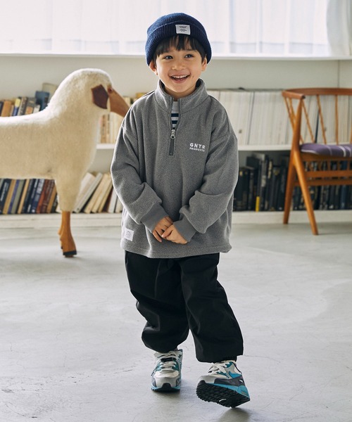 GENERATOR（ジェネレーター）の「ジェネレーター フリースハーフジッププルオーバー（その他トップス・キッズ・ブラック/トップグレー/キャメル・XL/L/M）」の6枚目の写真