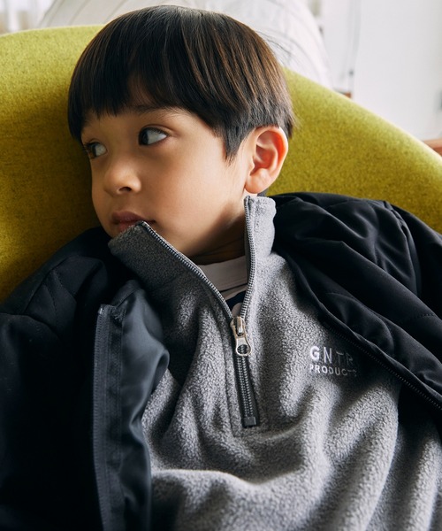 GENERATOR（ジェネレーター）の「ジェネレーター フリースハーフジッププルオーバー（その他トップス・キッズ・ブラック/トップグレー/キャメル・XL/L/M）」の7枚目の写真