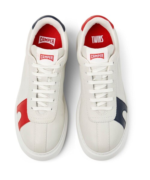 CAMPER TWINS レザーバイカラーシューズ　37/23.5 美品 カンペール CAMPER TWINS / レザースニーカー （マルチカラー