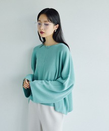 LEPSIM | 12ゲージZIPワイドスリーブプルオーバー　497491(ニット/セーター)