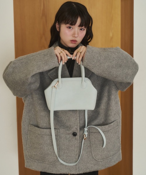 REMOON(リムーン)の「2wayアソートハンドバッグ(ハンドバッグ・レディース・イエロー/ブラウン/ライトブルー/ブラック/アイボリー・FREE)」の16枚目の写真