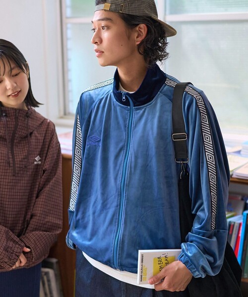 別注 UMBRO ベロア トラックジャケット ブラウン UMBRO（アンブロ）の「UMBRO/アンブロ 別注 Velour Track Jacket