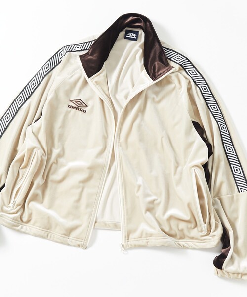 UMBRO（アンブロ）の「UMBRO/アンブロ SP Velour Track Jacket/別注 ベロア トラックジャケット（その他アウター・メンズ・ブルー/オフホワイト/ブラック・X-LARGE/MEDIUM/LARGE）」の12枚目の写真