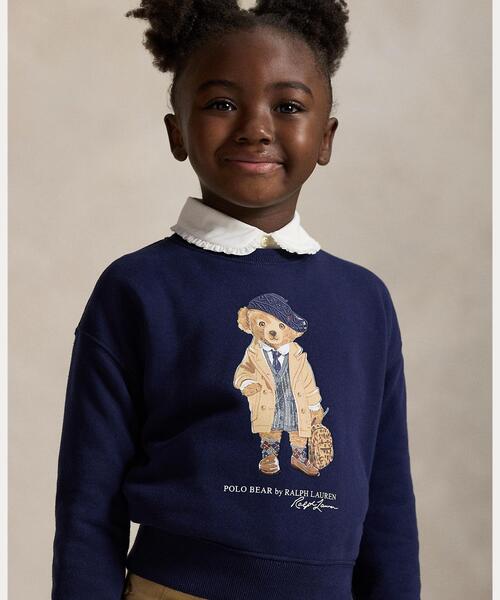 POLO RALPH LAUREN CHILDRENSWEAR（ポロ ラルフ ローレン チルドレンズウェア）の「Polo ベア フリース ボクシー スウェットシャツ（スウェット・キッズ・ネイビー系1・3/6/4）」の4枚目の写真