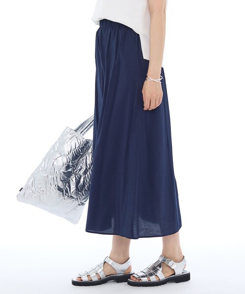 INDIVI（インディヴィ）の「タンブラーフレアスカート（スカート・レディース・スミクロ/ネイビー/ブラウン系/ベビーピンク・13/36/38/40/15 /05）」の14枚目の写真