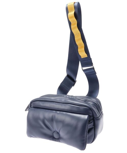 UN3D.(アンスリード)の「FAKE LEATHER PLUMP MINI BAG / フェイクレザープランプミニバッグ(ショルダーバッグ・レディース・ネイビー/ブラック・FREE)」の3枚目の写真