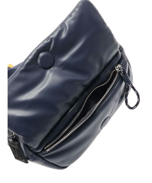 UN3D.(アンスリード)の「FAKE LEATHER PLUMP MINI BAG / フェイクレザープランプミニバッグ(ショルダーバッグ・レディース・ネイビー/ブラック・FREE)」の8枚目の写真